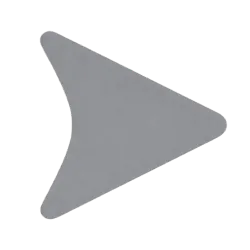 Grey solid arrow pointing right, representing Snapchat icon for a snap sent to a non-friend user