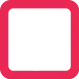Red hollow square representing Snapchat icons for a viewed snap without audio